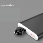 Wholesale Mini Size Bluetooth Headset Earbuds with Magnetic USB Charger X11 (Black)
